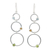 Peridot and citrine dangle earrings, 'Spring Rainbow' - Sterling Silver Multigem Dangle Earrings thumbail