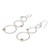 Peridot and citrine dangle earrings, 'Spring Rainbow' - Sterling Silver Multigem Dangle Earrings (image 2b) thumbail