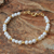 Gold-plated cultured pearl beaded bracelet, 'Siam Moons' - Gold-Plated Pearl Bracelet (image 2) thumbail