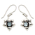 Blue topaz earrings, 'Narcissus of December' - Blue Topaz and Silver Dangle Earrings (image 2a) thumbail