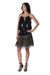 Viscose sleeveless A-line dress, 'Paisley Midnight' - Paisley Motif Viscose Sleeveless A-Line Dress from India