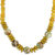 Agate beaded necklace, 'Bold Sunshine' - Yellow Agate and Wood Beaded Necklace from Ghana