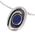 Collar con colgante de lapislázuli - Collar de lapislázuli de plata de primera ley hecho a mano