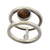 Tiger's eye band ring, 'Parallel Orbit' - Modern Tiger's Eye Band Ring from Brazil