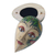 Wood jewelry box, 'Parrot Princess' - Hand Made Teardrop Shaped Hand Painted Face Jewelry Box