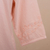 Cotton tunic, 'Sunset in Lima' - Pale Melon Orange Embroidered Cotton Tunic Top from Peru (image 2g) thumbail
