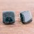 Jade stud earrings, 'Simply Luxurious in Dark Green' - Dark Green Square Jade Stud Earrings from Guatemala (image 2) thumbail