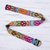 Wool belt, 'Inca Flowers' - Hand-Embroidered Floral Wool Belt from Peru