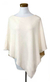 Cotton poncho, 'Ivory Grace' - Hand Made Cotton Knit Poncho (image 2c) thumbail