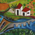 'Itaunas I' - Bright Multicolor Painting of a Small Brazilian Town (image 2c) thumbail