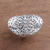 Sterling silver cocktail ring, 'Openwork Flower' - Openwork Pattern Sterling Silver Cocktail Ring from Bali (image 2c) thumbail