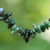 Zoisite beaded necklace, 'Amazon Forests' - Handcrafted Zoisite Beaded Necklace