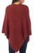 100% alpaca poncho, 'Autumn Splendor' - Women's Alpaca Wool Poncho