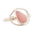 Opal cocktail ring, 'Universal Truth' - Polished Silver and Pink Opal Ring (image 2c) thumbail