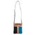 Leather accented suede sling, 'The Llama Way' - Brown and Teal Llama Pattern Leather Accented Suede Sling thumbail