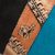 Leather accented suede sling, 'The Llama Way' - Brown and Teal Llama Pattern Leather Accented Suede Sling (image 2e) thumbail