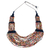 Ceramic beaded strand necklace, 'Elegant Breeze' - Ceramic Beaded Strand Necklace in Blue and Multicolor