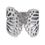Sterling silver wrap ring, 'Gossamer Wings' - Butterfly Wing Sterling Silver Wrap Ring from Mexico