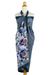 Rayon batik sarong, 'Spring Cattleya' - Artisan Crafted Rayon Sarong from Thailand with Floral Motif (image 2c) thumbail