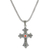 Marcasite pendant necklace, 'Gothic Faith' - Sterling Silver Cross Pendant Necklace from Thailand