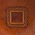 Leather catchall, 'Square Lasso' - Square Pattern Leather Catchall from Peru