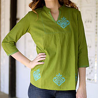 Cotton blouse, Goa Green