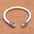 Sterling silver cuff bracelet, 'Bold Swirl' - Swirl Motif Sterling Silver Cuff Bracelet from Bali