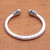 Sterling silver cuff bracelet, 'Bold Swirl' - Swirl Motif Sterling Silver Cuff Bracelet from Bali