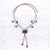 Garnet choker, 'Floral Garnet Tears' - Garnet choker (image 2b) thumbail