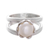 Cultured pearl cocktail ring, 'Fascinating Glow' - Cultured Pearl Cocktail Ring from Peru