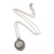 Rainbow moonstone locket necklace, 'Secret Stone' - Rainbow Moonstone and Sterling Silver Locket Necklace