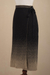 Cotton wrap skirt, 'Thanta Degrade in Black' - Organic Cotton Wrap Degrade Black Wrap Skirt from Peru