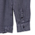 Herren-Baumwollhemd „Casual Flair in Charcoal“ - Langärmliges Herren-Baumwollhemd in Schiefer aus Indien