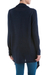 Cardigan sweater, 'Navy Waterfall Dream' - Long Sleeved Navy Blue Cardigan Sweater from Peru (image 2c) thumbail