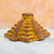 Keramikstatuette - Kunsthandwerklich gefertigte Keramikstatuette der Pyramide von Chichen Itza