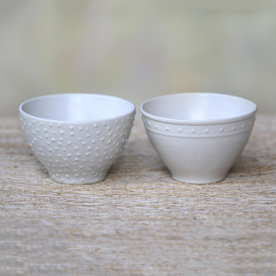 Small ceramic bowls, Country Dot (pair)