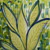 Hand-painted bandana, 'Green Fields' - Artisan Hand Painted Rayon Scarf (image 2c) thumbail