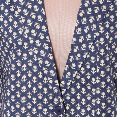 Chaqueta de viscosa - Chaqueta de viscosa con estampado floral confeccionada en la India