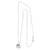 Quartz pendant necklace, 'Pyramid of Light' - Brazil Crystal Quartz & Rhodium Plated Silver Necklace