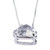 Quartz pendant necklace, 'Pyramid of Light' - Brazil Crystal Quartz & Rhodium Plated Silver Necklace
