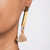 Horn dangle earrings, 'Bagatelle' - Tasseled Horn Dangle Earrings