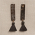 Horn dangle earrings, 'Bagatelle' - Tasseled Horn Dangle Earrings