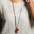 Long beaded necklace, 'Rara' - Handmade Beaded Necklace from Haiti