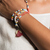 Beaded stretch bracelet, 'Rara' - Handmade Beaded Stretch Bracelet