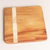 Mahogany and horn cheese board, 'Cherie' - Handcrafted Horn Accented Cheese Board thumbail