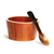 Mahogany and bone serving bowl and spoon, 'Francois' (4.5 inch) - Handmade Bone Accented Serving Bowl Set (4.5 Inch) thumbail