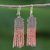 Beaded dangle earrings, 'Chao Phraya Tassels' - Bohemian Beaded Tassel Dangle Earrings from Thailand