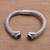 Amethyst cuff bracelet, 'Paved Glitter' - 4.5-Carat Trillion Amethyst Cuff Bracelet from Bali (image 2b) thumbail