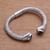 Amethyst cuff bracelet, 'Paved Glitter' - 4.5-Carat Trillion Amethyst Cuff Bracelet from Bali