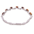 Tiger's eye tennis bracelet, 'Honey Buds' - Artisan Crafted 925 Silver Tennis Bracelet with Tiger's Eye